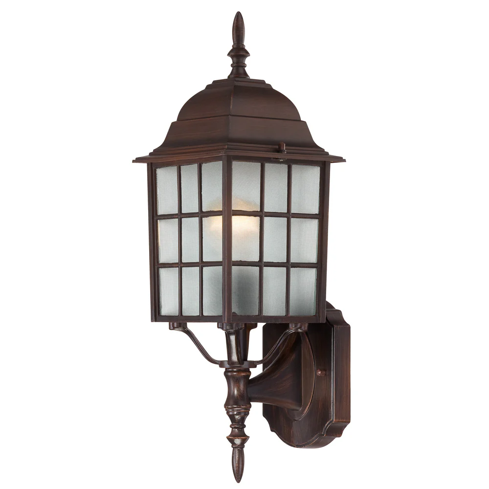 Nuvo 1-Light 100w 18" Wall Fixtures w/ Frosted Glass in Rustic Bronze Finish