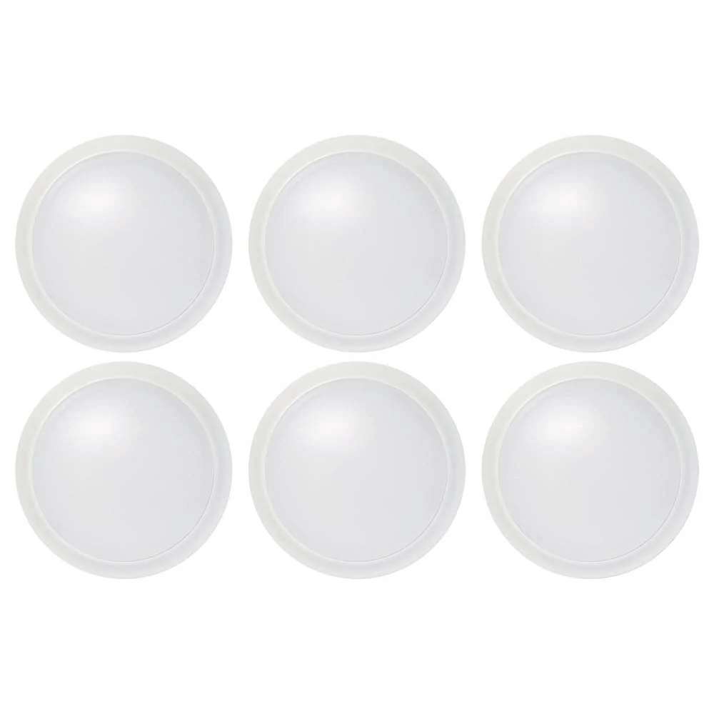 10-in LED Disk-Light 3000K 6 Unit Contractor Pack White Finish - Image 3