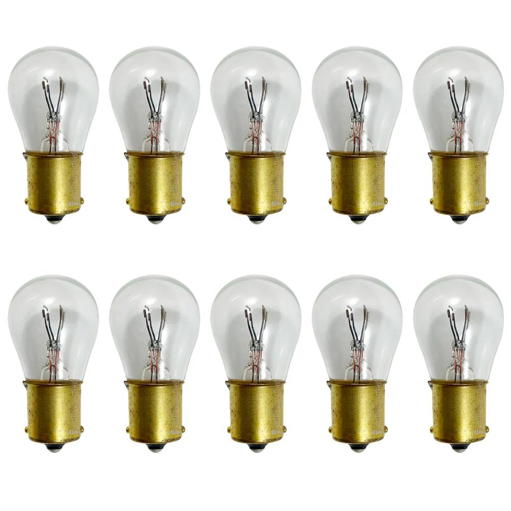 10PK - GE 1691 - 27566 17w 28v S8 BA15s Base Aircraft Low Voltage Light Bulb