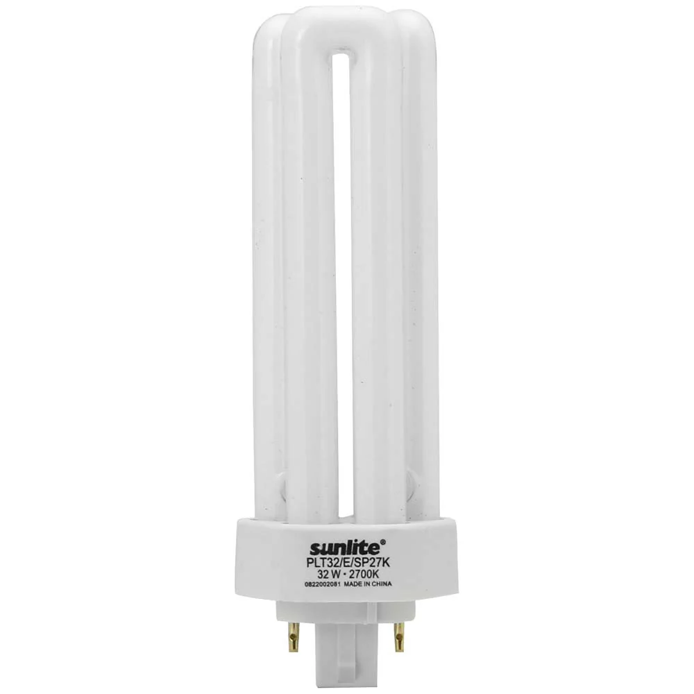 10Pk - Sunlite 42w 3500K PLD 4-Pin Triple U-Shaped Twin Tube GX24Q-4 Base Bulb - Image 2