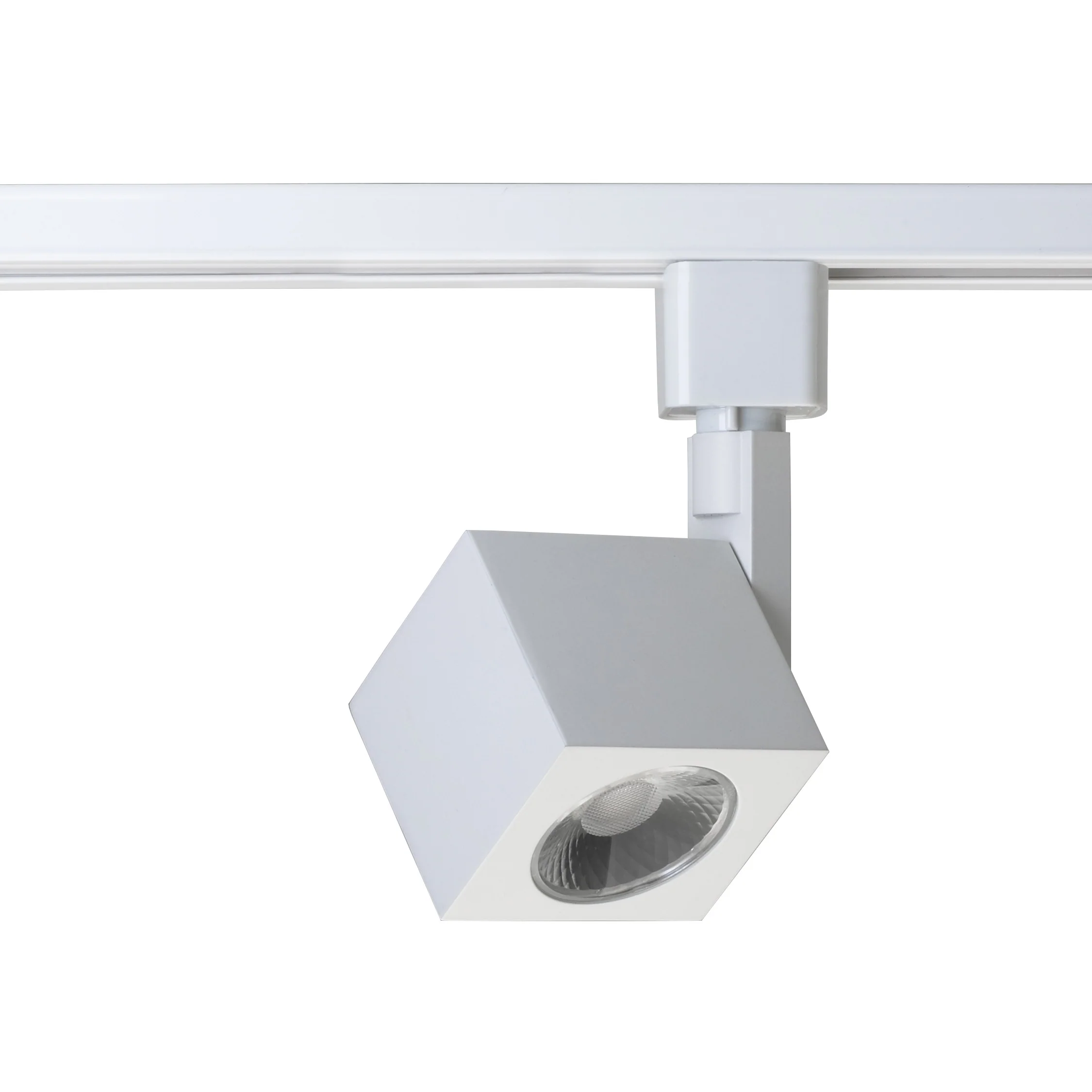 12W 1 Light LED Track Head Square White 24 Deg. Beam