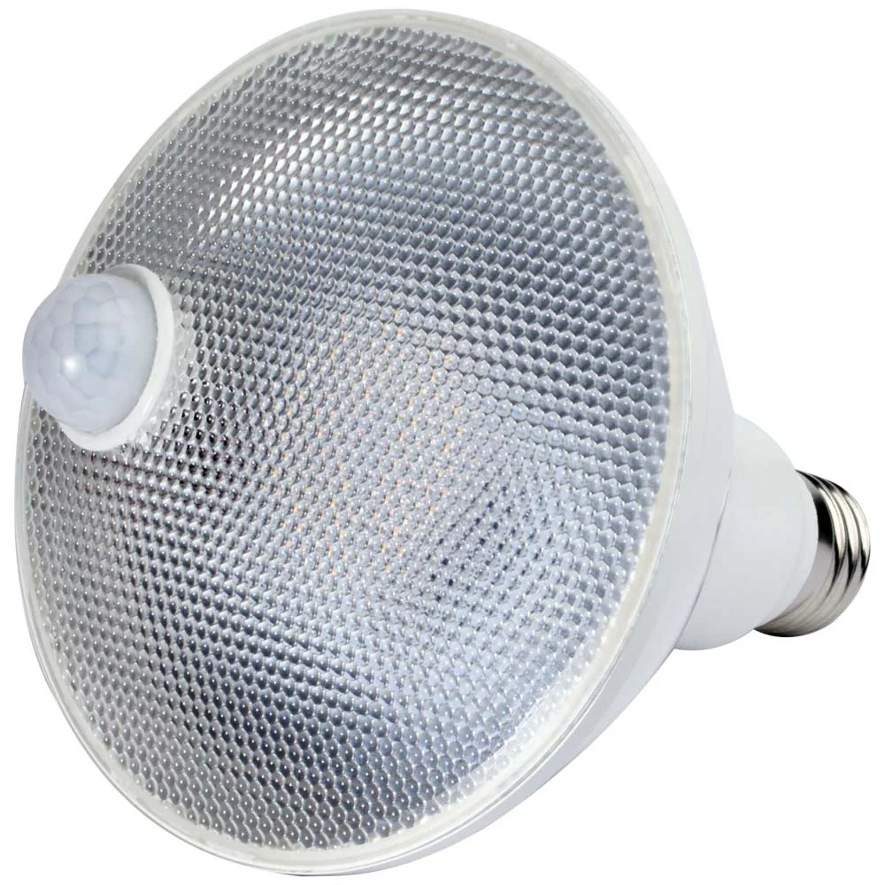 14W PAR38 LED PIR Sensor White 3000K 1100 Lumens Non-Dimmable 120v - Image 2