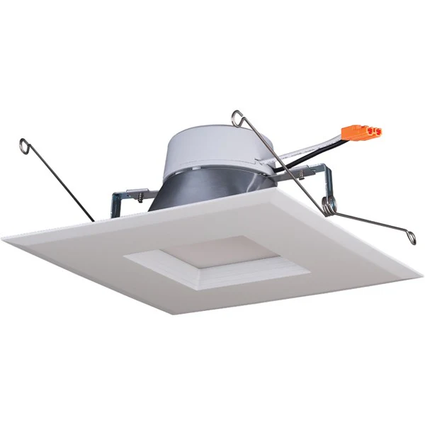 15W 5-6in. Square Trim Recessed LED 120V 5000K Natural Light Downlight Retrofit