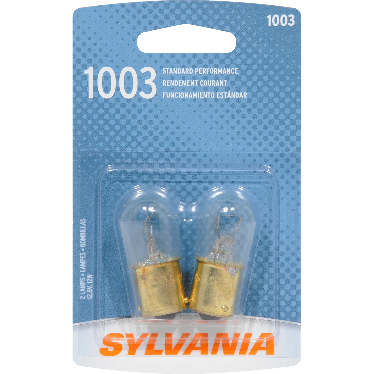 2-PK SYLVANIA 1003 Standard Automotive Light Bulb