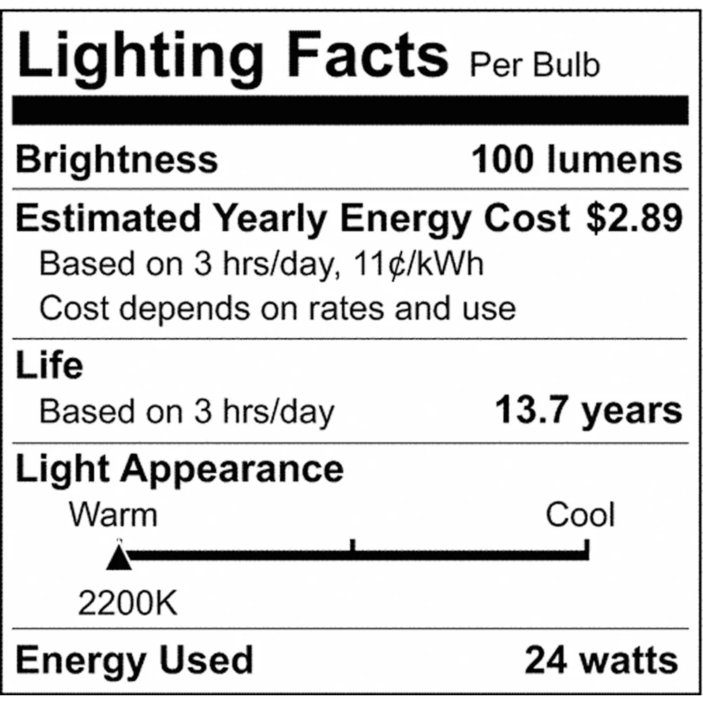 24-ft 24w 120v LED String Light - Includes 2200K 12-G25 bulbs - Image 2