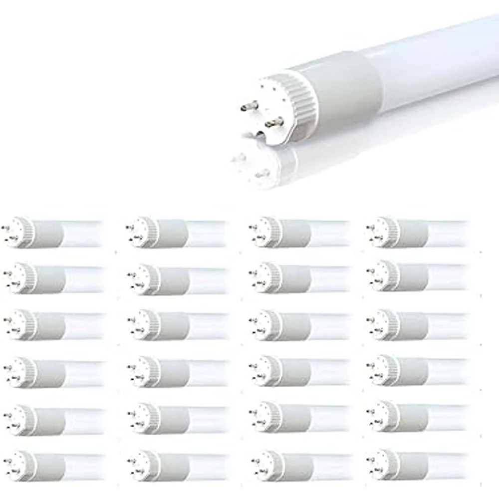 25Pk - 17w 48-in T8 LED 3000K Bi Pin base 2100Lm Ballast Bypass - 90w equiv