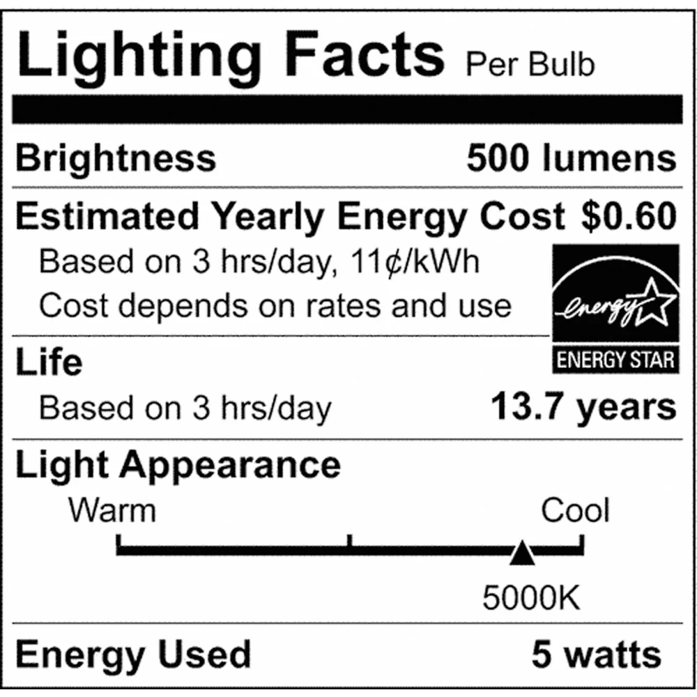 2Pk - 5.5W B11 LED Frosted Candelabra Base 5000K 500 Lumens 120v - Image 4