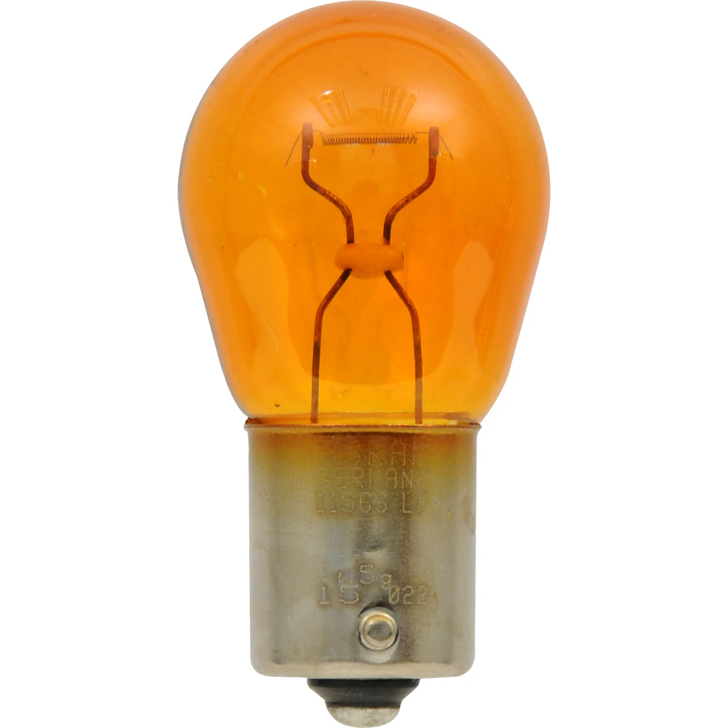 2Pk SYLVANIA 1156A 27w 12v Long Life Mini Amber Automotive Light Bulb - Image 2
