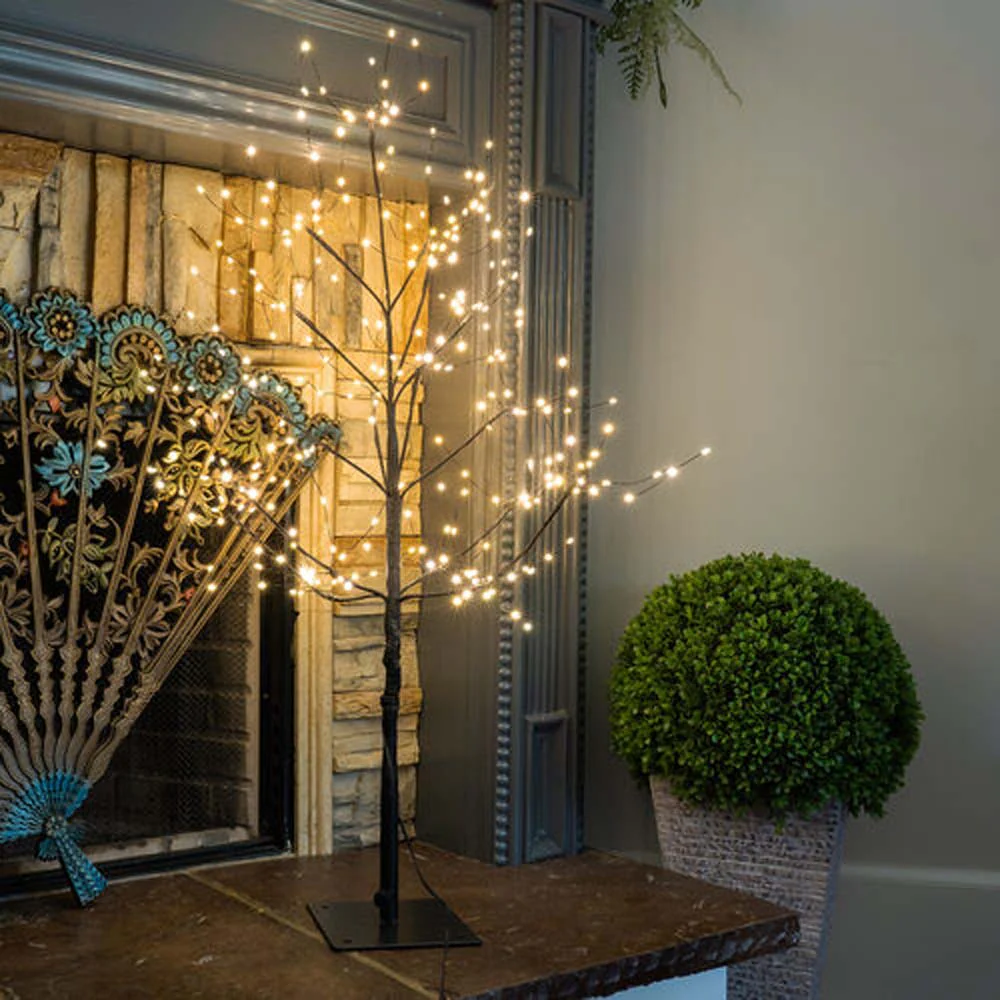 3-ft. Black Fairy Light Tree, Warm White LED - Image 4