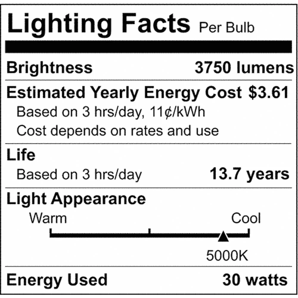 30W LED A25 5000K E26 Medium Base Non Dimmable 120v -300w equiv - Image 4