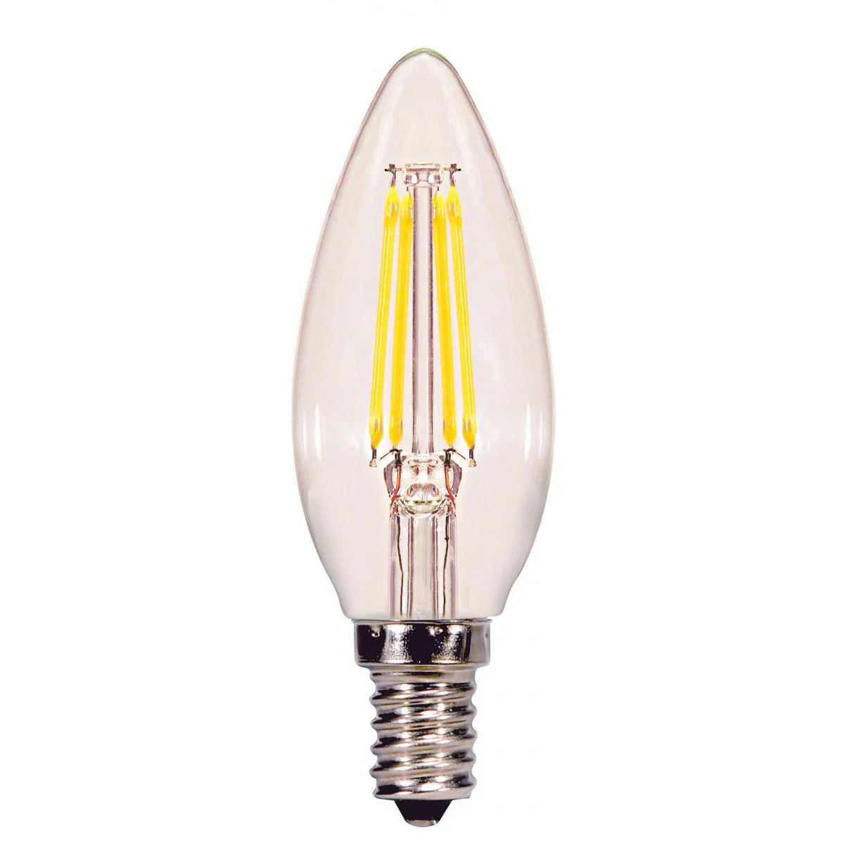 3Pack - 4.5w B11 LED E12 Candelabra base 2700K Soft White Light Bulb - Image 2