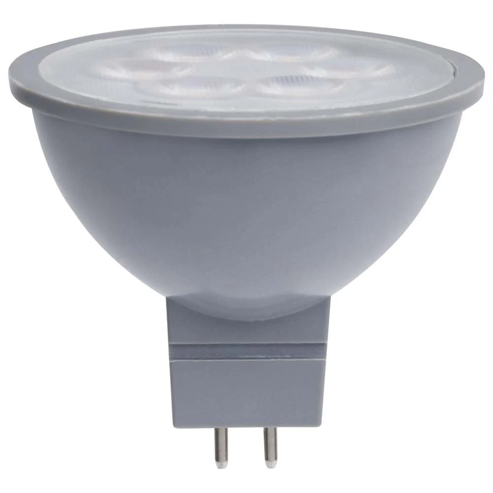 4.5W  12v MR16 LED 3000K Flood 40d 360LM GU5.3 Base Silver Finish Bulb - Image 2