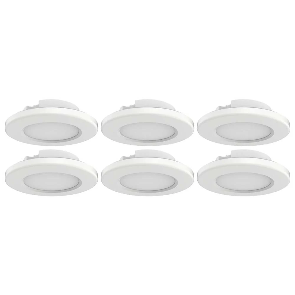 4-in LED Surface Mount Fixture 5000K 6 Unit Contractor Pack White - Image 3
