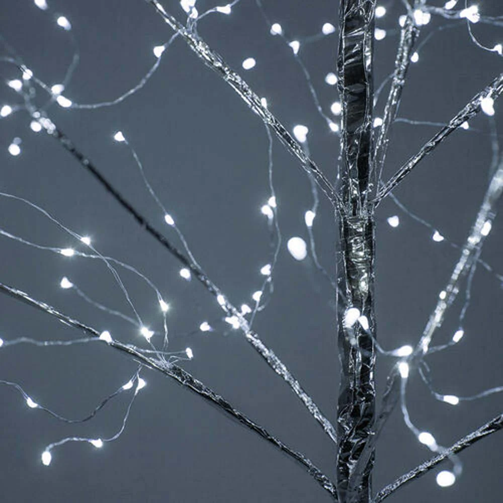 6-ft. Silver Fairy Light Tree, Cool White LED - Image 3