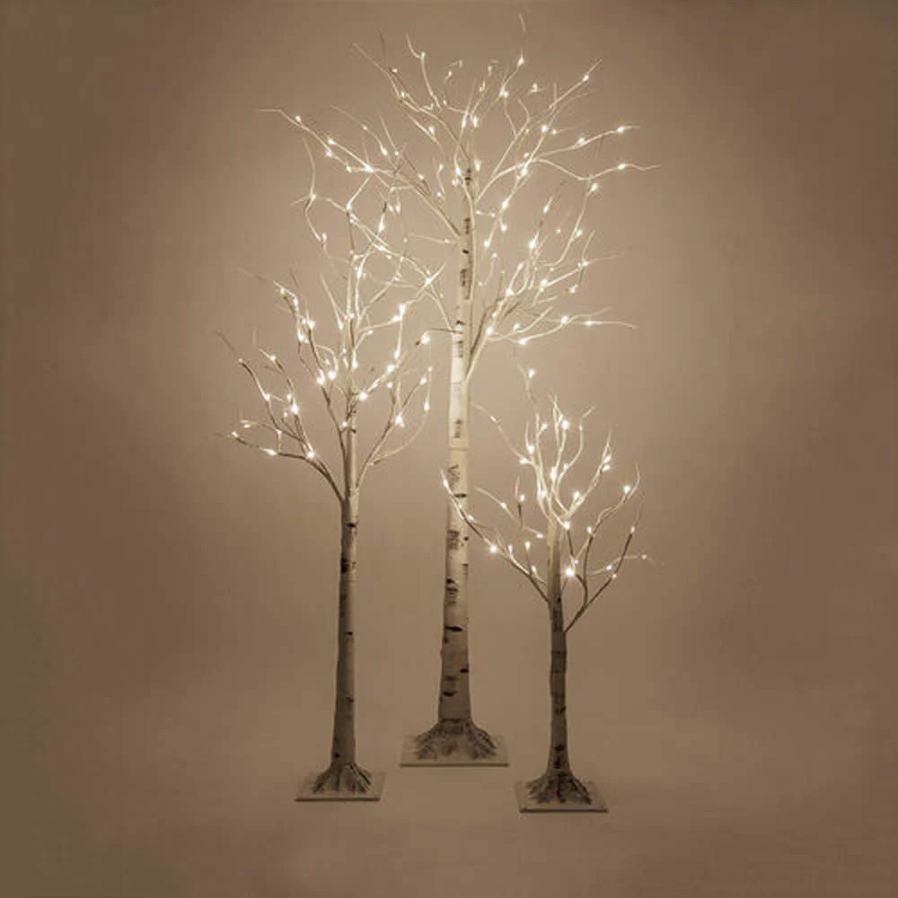 7-ft. Warm White LED Birch Tree - Image 3