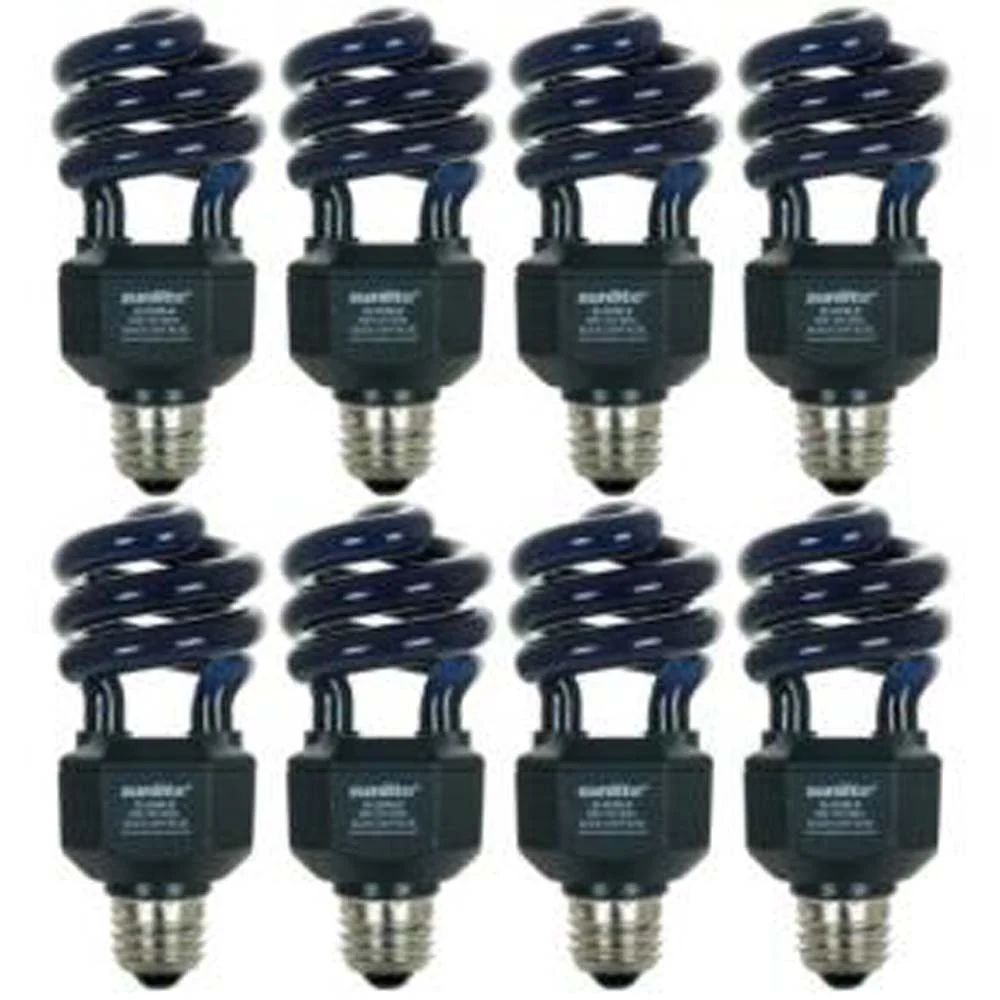 8Pk - Sunlite 20 Watt Fluorescent Black Light Blue