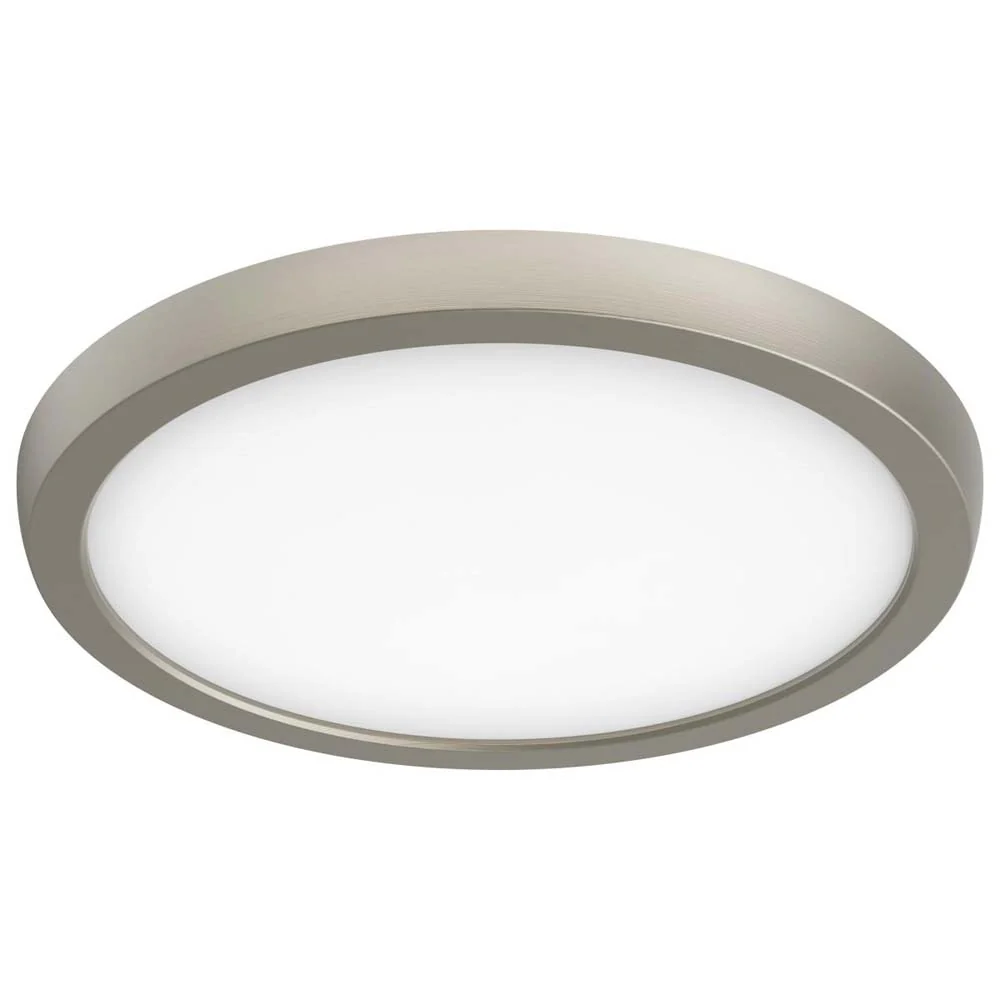 13w 9in. Round LED Flush Mount CCT Selectable with Nickel Finish - Image 4