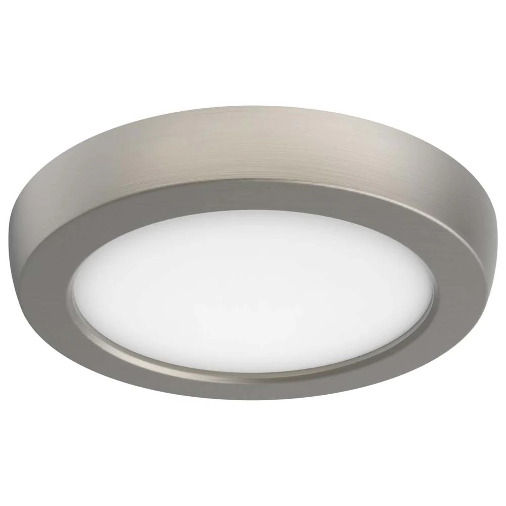 9w 5in. Round LED Flush Mount CCT Selectable with Nickel Finish