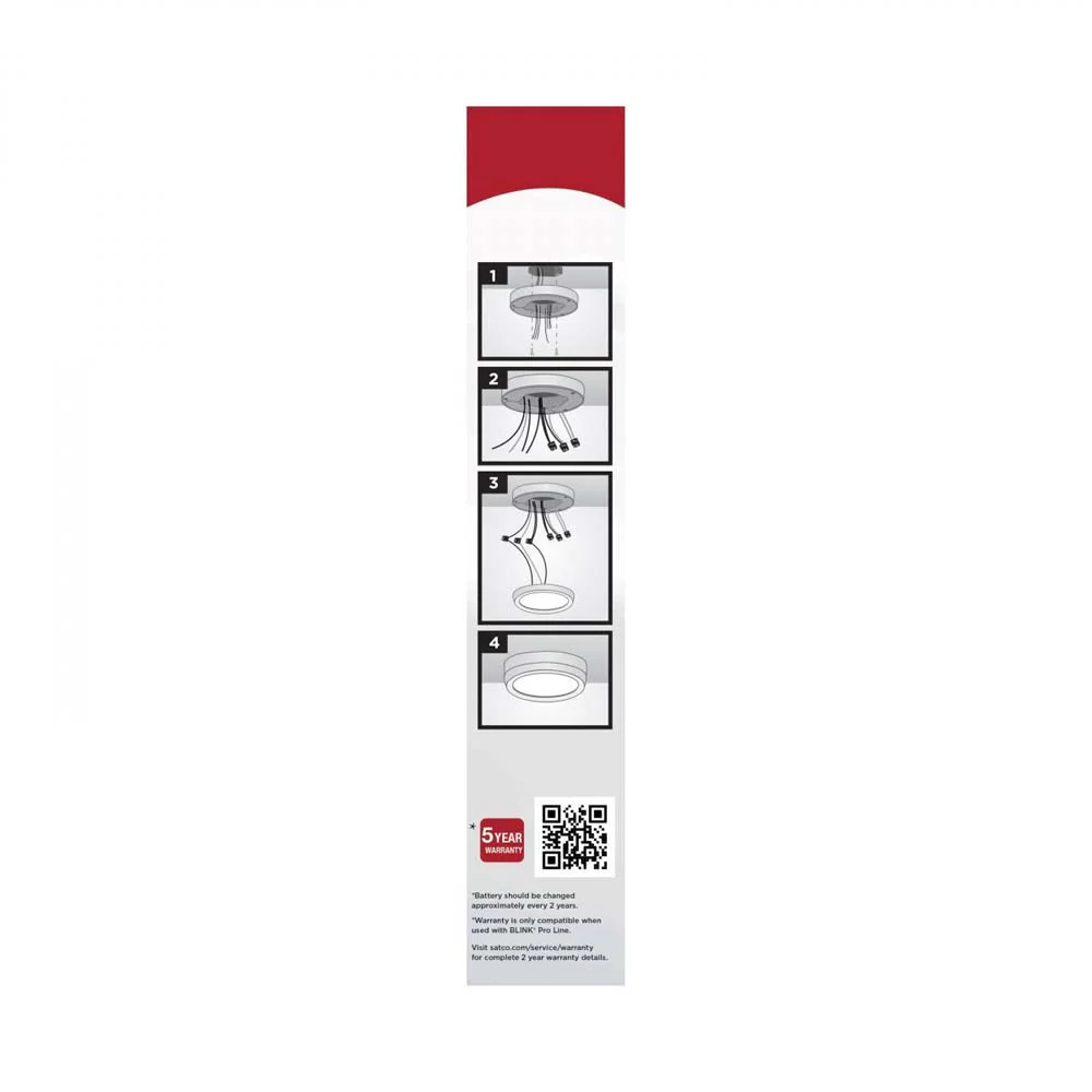 Blink Pro Emergency Battery Backup 7-in Square Shape White Finish - Image 4
