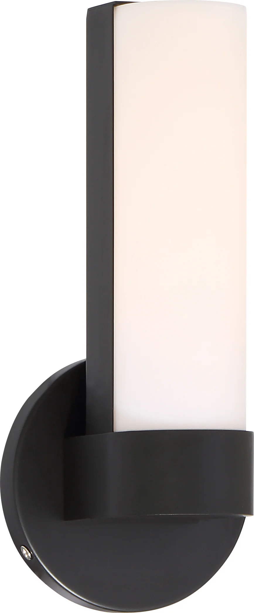 Nuvo Bond 1-Light 9-1/2" LED Vanity w/ White Acrylic Lens in Aged Bronze Finish