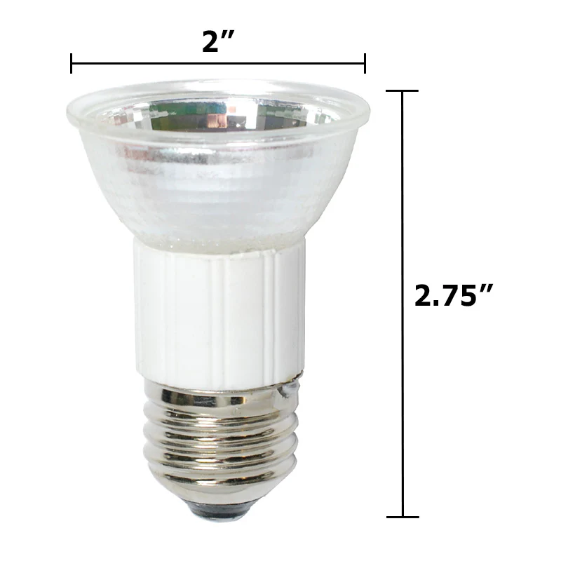 BulbAmerica 50W 120V MR16 E26 Medium Base Mini Reflector Bulb - Image 2
