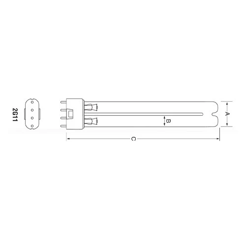 Coralife 6x Germicidal UV Replacement bulb - Ushio OEM bulb - Image 2