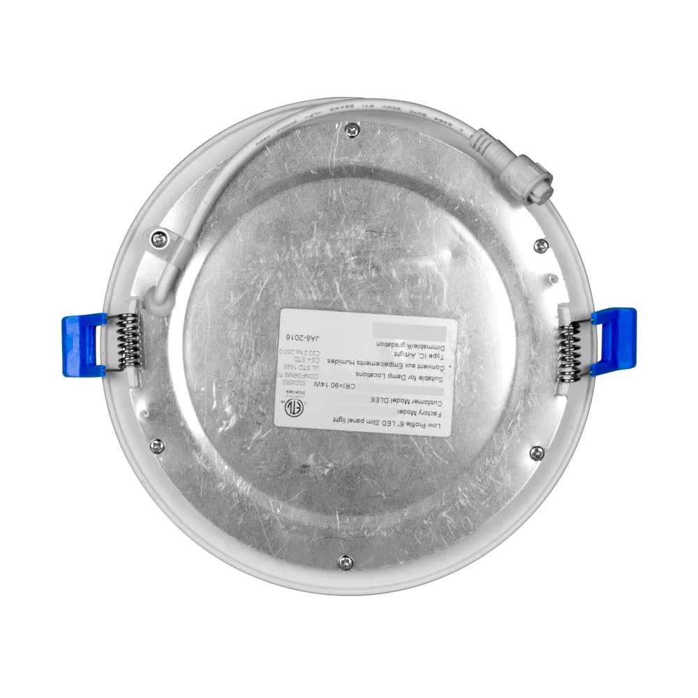 DLE6 Series 6 in. Round White Flat Panel LED Downlight in 2700K - Image 9