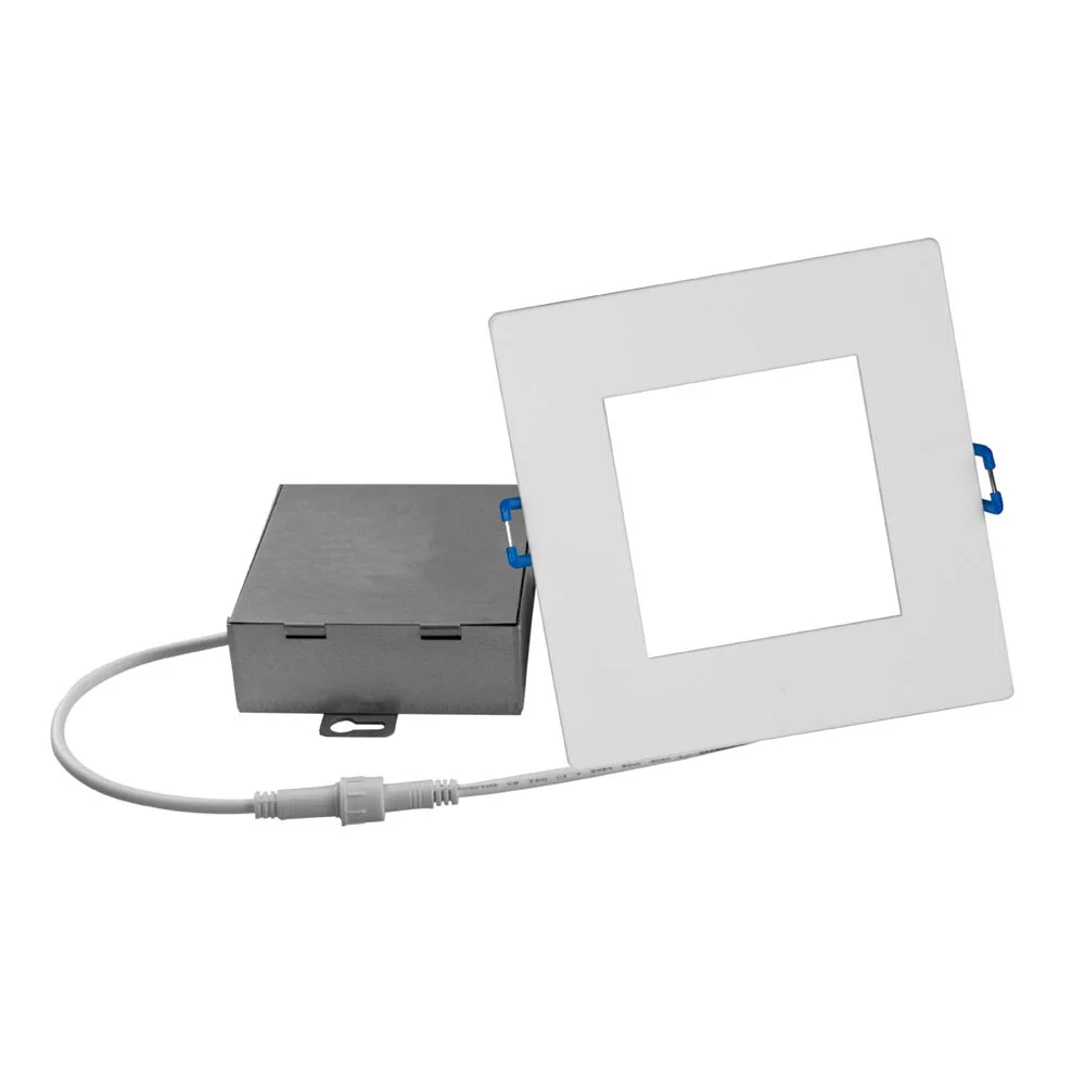 DLE6 Series 6 in. Square White Flat Panel LED Downlight in 4000K - Image 3