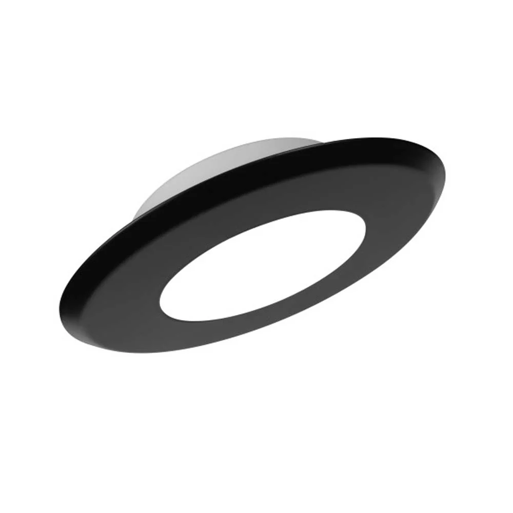 DLFv4 SureFit 5-inch Selectable LED Flush Mount Downlight with Round Black Trim