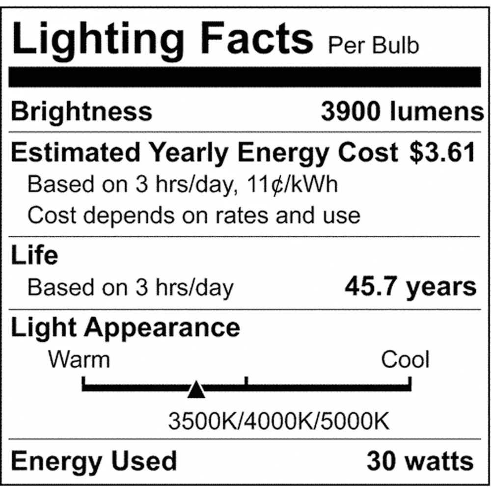 LED 4-ft Linear Strip Light White Finish CCT Tunable 100-277V EM & Sensor - Image 8