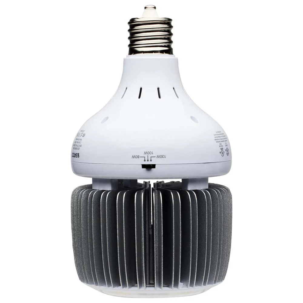 LED Hi-Bay 80/100/130 Selectable Wattage Mogul Extended 5000K 100V-277V