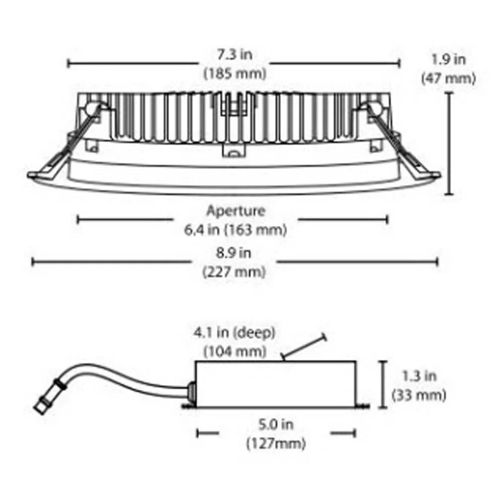 Nickel Faceplate for NICOR DLE8 Series Downlights - Image 2