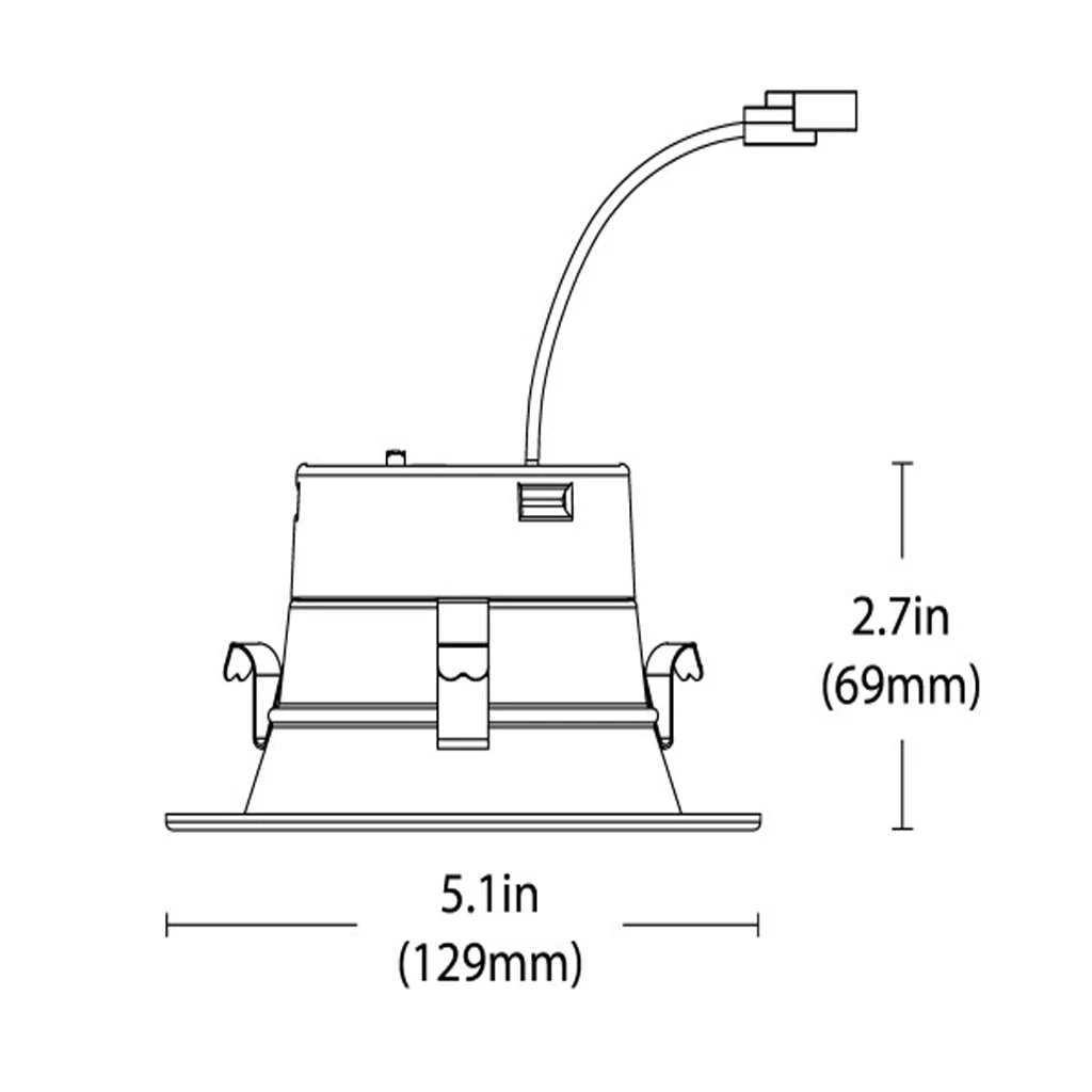 Nicor 4-in Black Selectable Recessed LED Downlight - Image 2