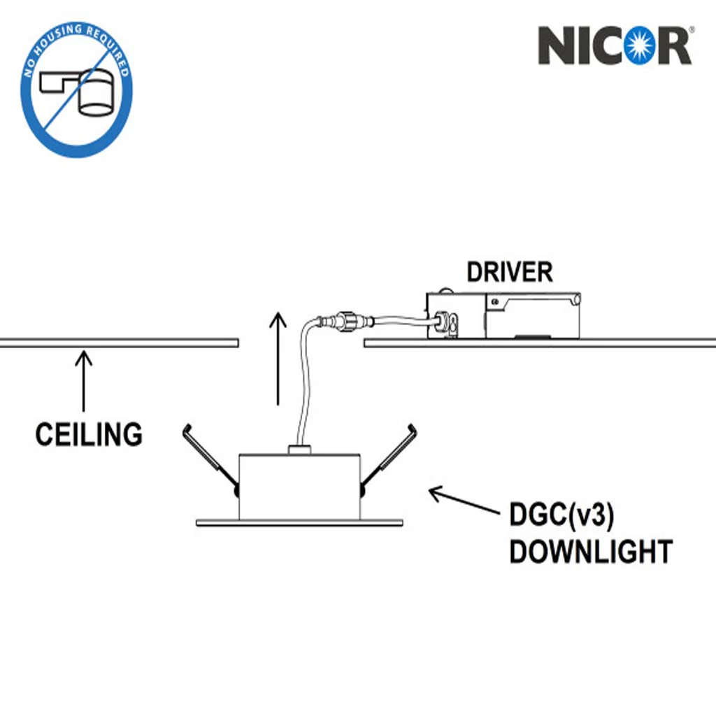 Nicor 4-in Oil-Rubbed Bronze Selectable Gimbal LED Recessed Downlight - Image 3