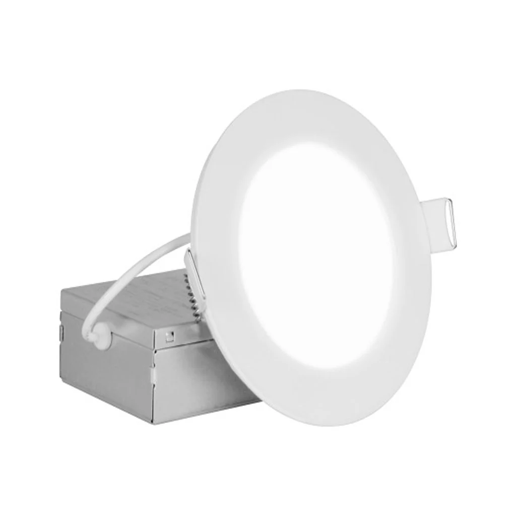 Nicor 4-in Round White Canless 4000K LED Downlight
