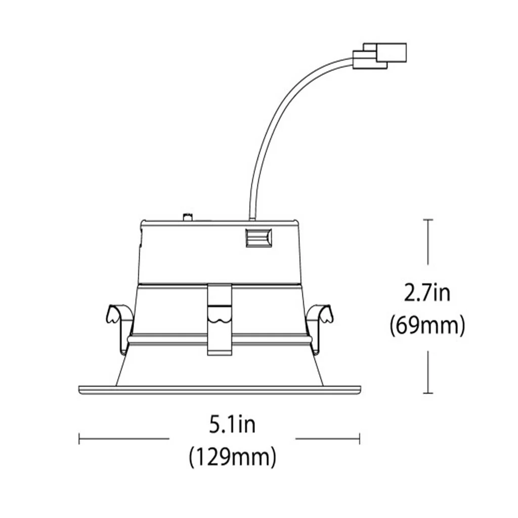 Nicor 4-in White 3000K Recessed LED Downlight - Image 2