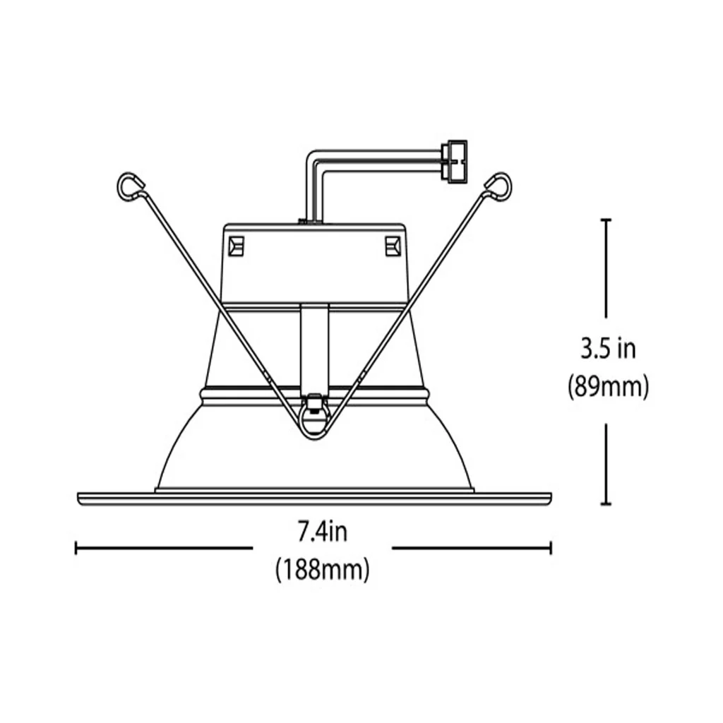 Nicor  5/6-in White 3000K Recessed LED Downlight - Image 2