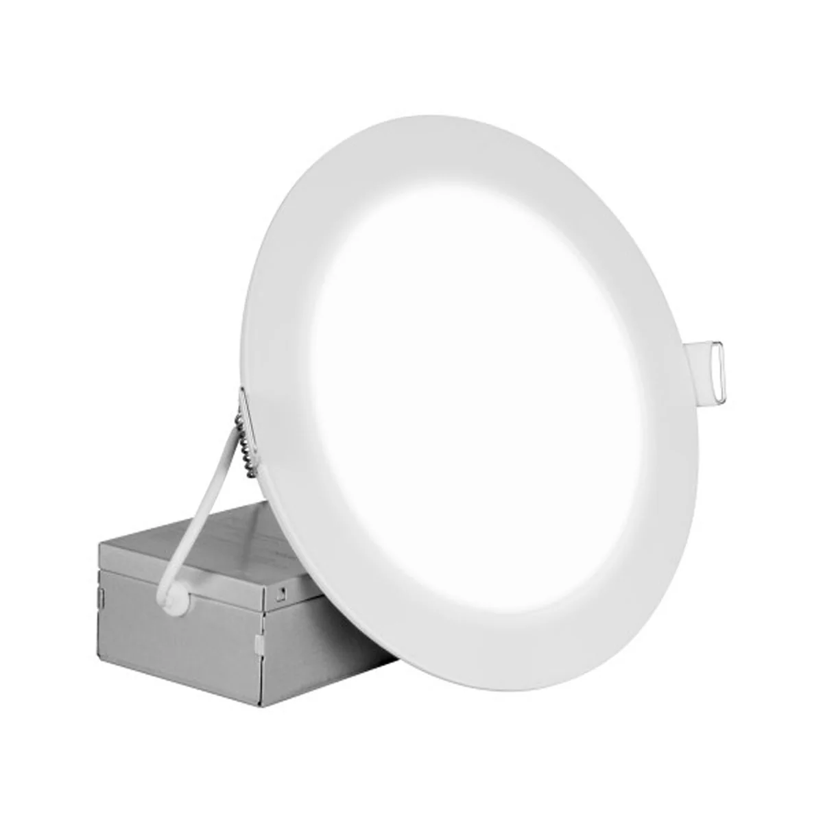 Nicor 6-in Round White Canless 2700K LED Downlight