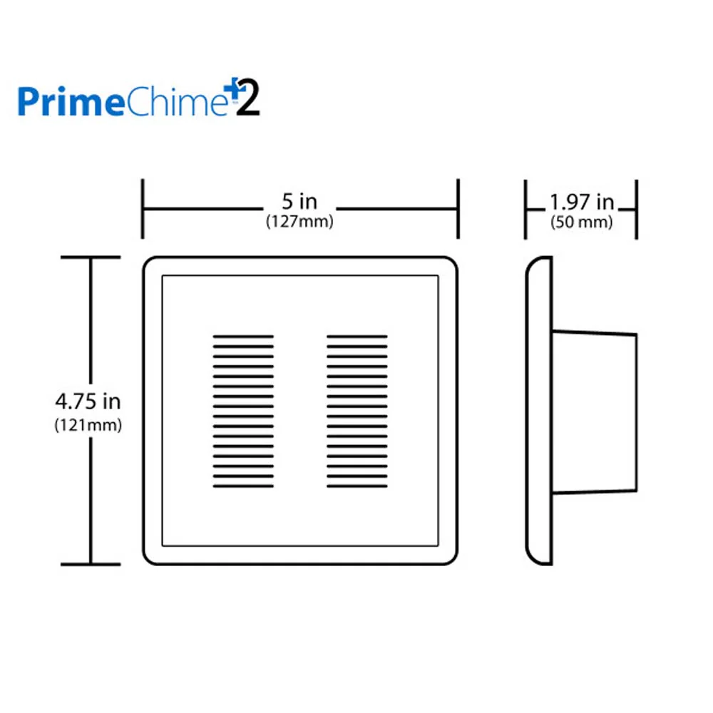 Nicor PrimeChime Plus 2 - Doorbell Chime Kit with Black  Button - Image 2