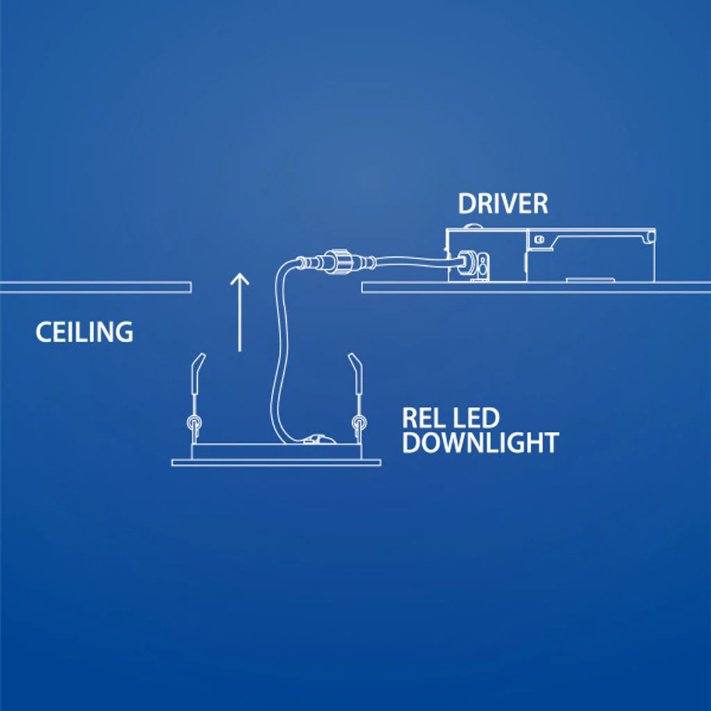 Nicor REL Selectable 6-in White Remodel LED Downlight Kit - Image 4