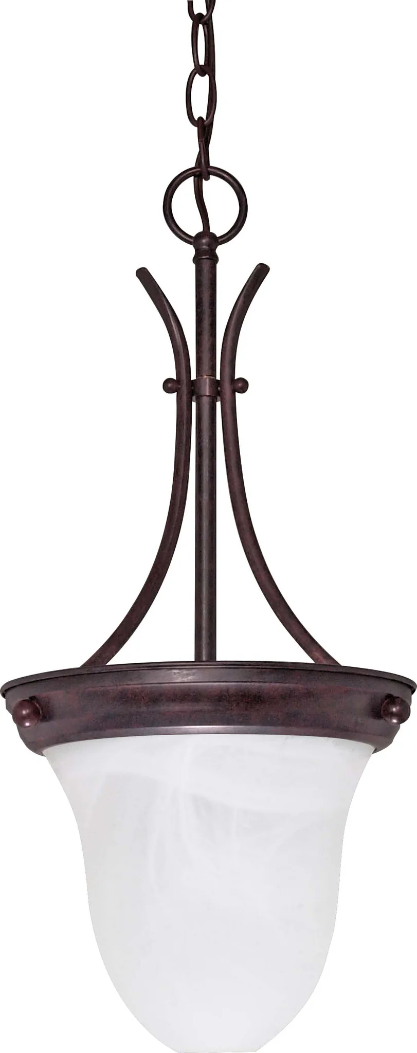 Nuvo 1 Light - 10 inch - Pendant - Alabaster Glass Bell