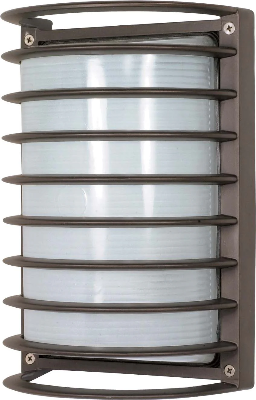 Nuvo 1 Light - 10 inch - Rectangle Cage Bulk Head - Die Cast Bulk Head