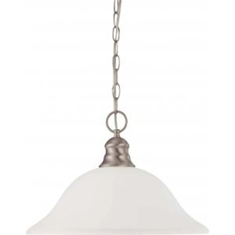 Nuvo 1 Light 16 inch Pendant w/ Frosted White Glass