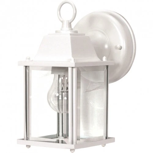Nuvo 1 Light - 9 inch - Wall Lantern - Cube Lantern w/ Clear Beveled Glass