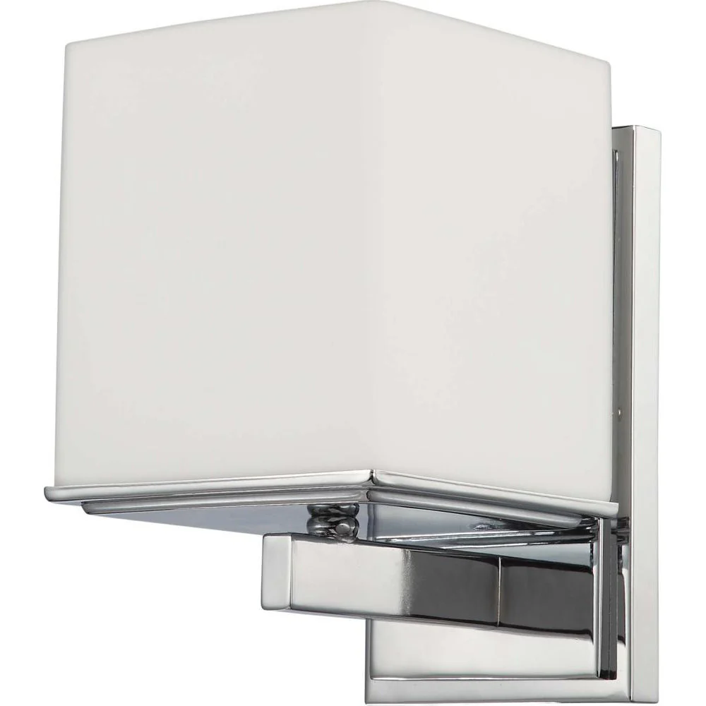 Nuvo Bento - 1 Light Vanity Fixture w/ Satin White Glass