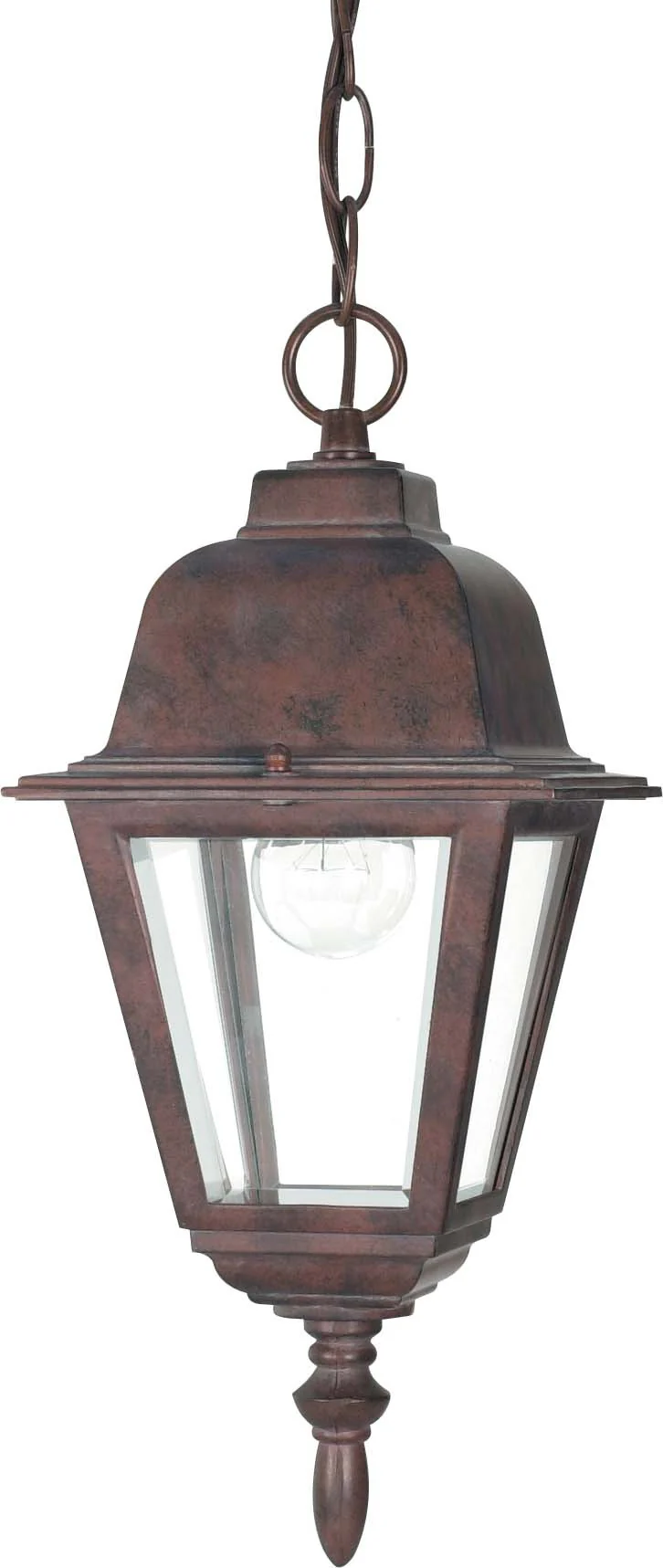 Nuvo Briton - 1 Light - 10 inch - Hanging Lantern - w/ Clear  Glass