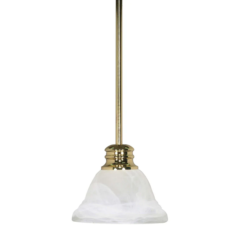 Nuvo Empire - 1 Light - 7 inch - Mini Pendant - w/ Hang Straight Canopy