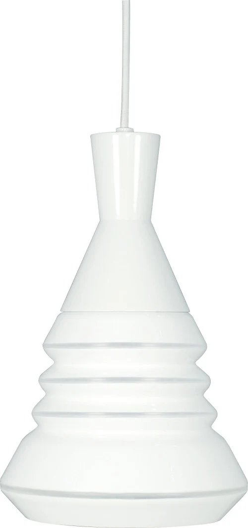 Nuvo Lighting White Vortex 1 Light Mini Pendant w/ White Opal Glass