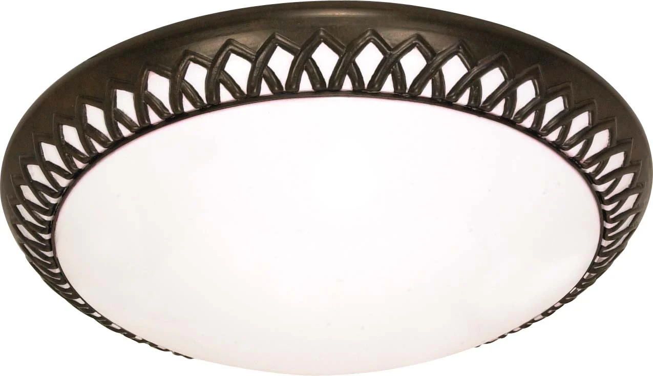 Nuvo Rustica - 3 Light Cfl - 17 inch - Flush Mount - (3) 18w GU24 Lamps Included
