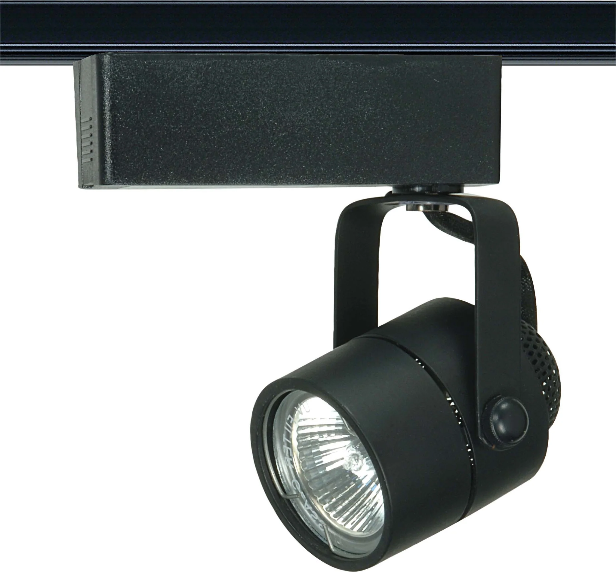Nuvo TH235 Black 1 Light - MR16 - 12V Track Head - Round